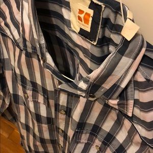 Boss Orange slim fit plaid button down